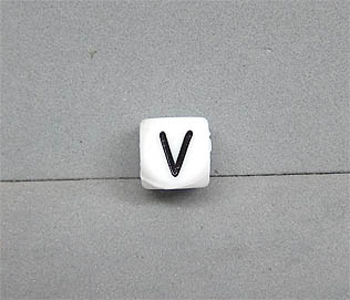 Buchstabenwürfel Silikon 10mm V